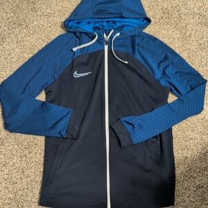 Nike Navy and Royal Blue Hooded Jacket